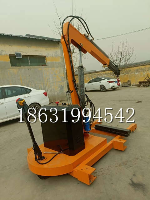 突泉县自卸车厢随车吊 自制轮式四不像起重机 四驱平板吊 5吨 贵盛